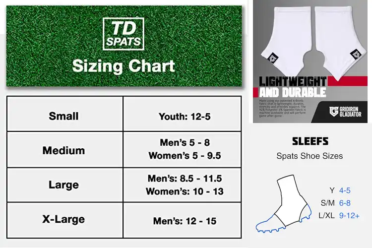 Detailed view of Best Athletic Cleat Spats