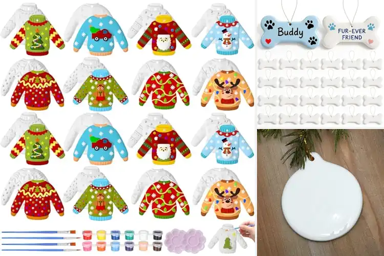 Detailed view of Best Ceramic Holiday Ornaments: Fun Painting for Everyone