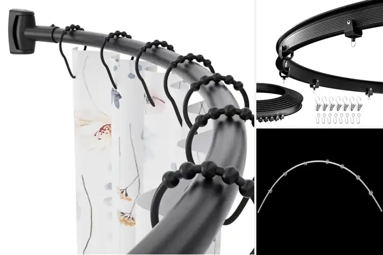 Detailed view of Best Curved Rods for High Areas