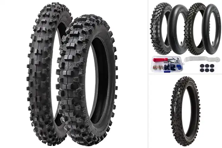Detailed view of Best Dirt Bike Knobby Tires
