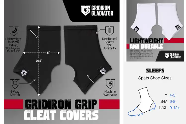 Detailed view of Best Durable Cleat Spats