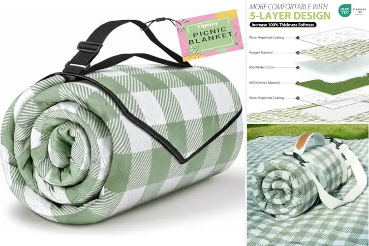 Detailed view of Best Family Picnic Blankets