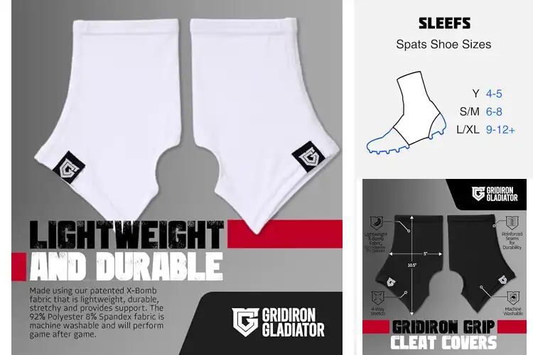 Detailed view of Best Football Spats: Top 10 Picks for Clean Cleats & Style