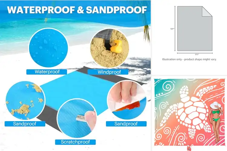 Detailed view of Best Sandproof Blankets: Ultralight, Dry & Stylish