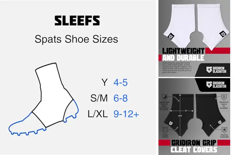 Detailed view of Best Snug Cleat Spats