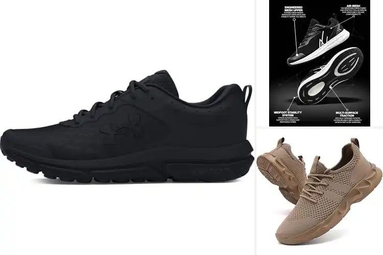 Detailed view of Best Synthetic Mesh Athletic Shoes