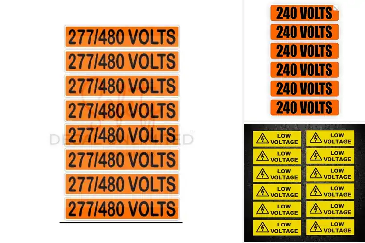 Detailed view of Best Voltage Decals: Durable & Bold Safety Picks
