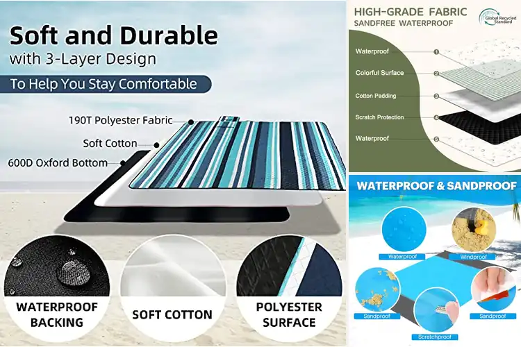 Detailed view of Best Waterproof Beach Blankets for Outdoor Fun