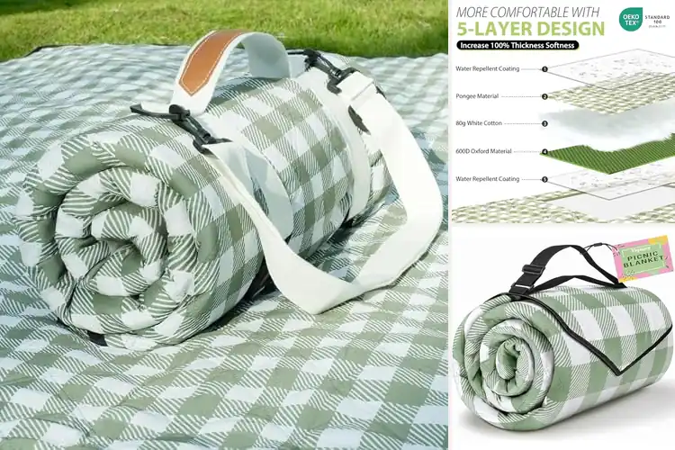 Detailed view of Best Waterproof Picnic Blankets
